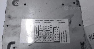 Radio iveco iveco daily 14- 5801743350 no 357/076 2