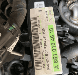 Mercedes om 651 lift wtryski pompa vacum wiązka alternator łapa odma osprzęt 2
