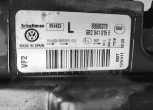 Vw polo 5 v 6R lampa lewa przód przednia reflektor anglik uk 6R2941015E 7