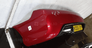 Zderzak tył tylny do peugeot 407 coupe pdc czujniki parkowania kod kolor ekqd bordo 4