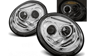 Lampy vw new beetle 98-05 rok ringi led chrom 2