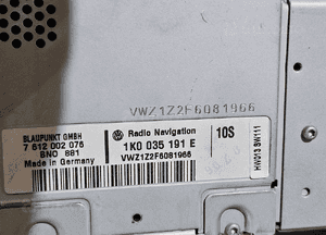 Vw Golf V 5 Touran Jetta  radio CD 1K0035191E 3