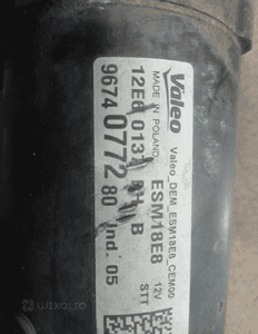 rozrusznik citroen 1.2 thp 9674077280 2