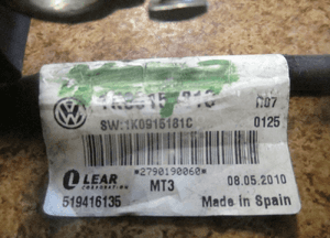 Klema minusowa akumulatora audi A3 8P 3