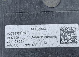 Opel Astra J 4 IV mechanizm hamulca ręcznego 3