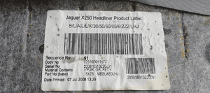 Tapicerka podsufitka sufit Jaguar XF X250 Sedan 7