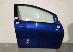 Drzwi przód przednie prawe mazda 2 ii de 2 gen. 34J niebieskie 1