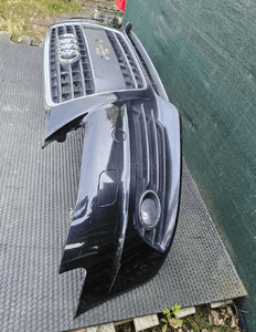 Zderzak Przód Przedni S-Line Czarny LY9B Atrapa Gril Kratki Halogeny Audi A4 B8 Sedan Kombi 09r 34