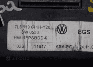 OSŁONA PANELU PODSUFITKI VW T5+ PANEL STEROWANIA WEBASTO 7L6919044H 5