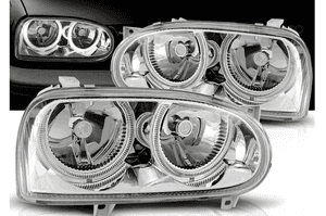 Lampy Reflektory GOLF III 3 RINGI Chrom 1