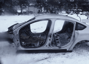 Citroen C5 iii próg lewy słupek sedan 1