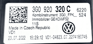 VW Volkswagen Passat 8 ZEGARY LICZNIK PRĘDKOŚCIOMIERZ 3G0920320C Uszkodzony 6