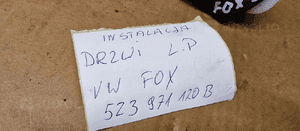 Wiązka instalacja drzwi lewy przód VW Fox 5Z3971120B 10