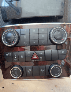 mercedes r 251 gl ml 164 panel klimatyzacji  awaryjnych blokady mostów grzania foteli ramka dekor 2