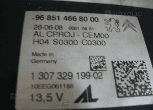 Peugeot 308 T7 moduł świateł xenon 9685146680 4