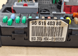 Citroen C5 I II moduł sterownik BSI-J03 9651196880  H04 9661940380 H05 9663510580 4
