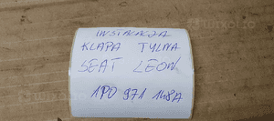 Instalacja wiązka elektryczna klapy bagażnika Seat Leon II 1P0971148A 9