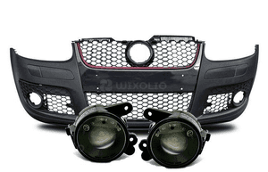 Zderzak przedni + HALOGENY VW GOLF 5 03-09 Rok 1