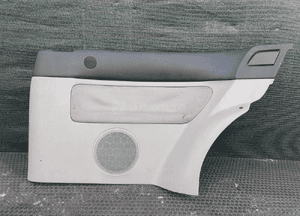 Boczek Boczki Tapicerka Głośnik Tył Tylna Jasna VW Golf IV 4 3D 3 Drzwi 23