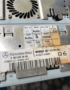 MERCEDES ML 163 c 203 CLK 208 e 210  Comand 2,0 NTG  radio CD Europa 7
