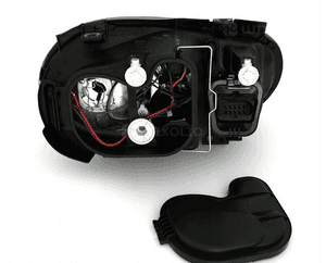 Lampy Reflektory + HALOGEN VW GOLF IV 4 BLACK 2