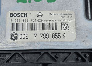 BMW E60 E61 2.0 D 2.0D komputer sterownik silnika 7799855 0281012754 2