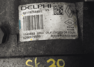 SPRĘŻARKA KLIMATYZACJI RENAULT 8200979500 3
