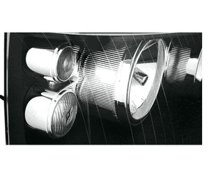 Lampy Reflektory VW T5 03-09 BLACK H7/H1 DEPO 4