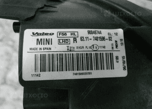 Mini F56 F55 lampa przednia prawa 7