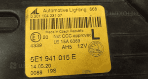 LAMPA LEWY PRZÓD SKODA OCTAVIA III LIFT FULL LED  5E1941015E 6
