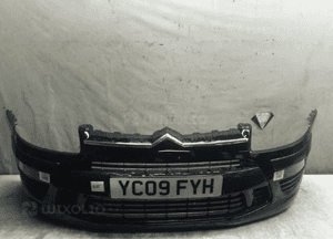 Zderzak przód przedni citroen C4 lift fl exl exld czarny halogeny 1
