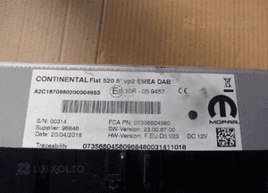 Fiat tipo ii radio 07356804580 3