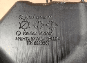 Zbiorniczek wyrównawczy paliwa baku Mercedes ML W163 2.7 CDI A1634700189 6
