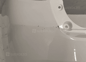 Fiat 600 23- zderzak tył tylny 4XPDC kolor bianco oryginał 10