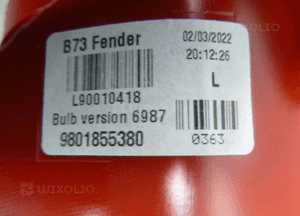 Citroen C4 2 ii sedan lampa lewy tył lewa 5 pin 12