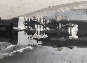 JAGUAR I-PACE X590 ZWROTNICA PRAWY PRZÓD PRZEDNIA WAHACZ BANAN TARCZA HAMULCOWA PÓŁOŚ KOMPLET ORYGINAŁ 7