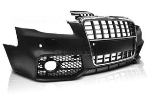Zderzak AUDI A4 04-08 S-LINE CHROME BLACK PDC 2