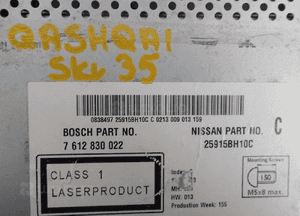 RADIO NAWIGACJA NISSAN QASHQAI 7612830022  25915BH10C 6