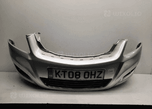 ^ ZDERZAK PRZÓD PRZEDNI OPEL ZAFIRA B II 2 LIFT FL Z157 SREBRNY HALOGENY 1