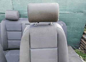 Fotele Fotel Kanapa Skladana Welur Czarny Soul Podlokietnik Audi A4 B6 Sedan Kombi Komplet 3