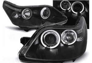 LAMPY REFLEKTORY DO CITROEN C4 OD 2004 DO 2010 Roku RINGI LED + ŻARÓWKI 1