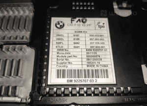 Bmw 5 F10 F11 monitor cid 10,25" wyświetlacz ekran nawigacji 9225707 gps 7