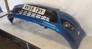Zderzak przód przedni citroen C4 kgs niebieski błękitny lift fl halogeny 2