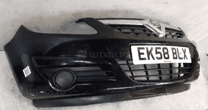 Zderzak przód przedni do opel corsa d + grill kod kolor Z20R czarny 3