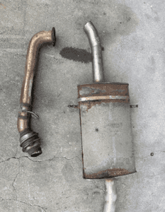 Mercedes a169 B 254 tłumik rura wydech cdi oryginał 4