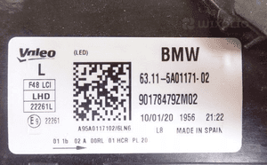 Lampa lewa lewy full led bmw X1 F48 lift 2019- 3