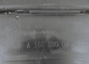 Dokładka zderzaka tył mercedes ml W166 A1668800740 10