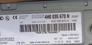 Audi A6 C6 lift czytnik nawigacji SMI 3G Multimedia MMI 4H0035670 N Q   4E0035666 2