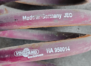 Audi A6 C6 Sedan spreżyna zawieszenia tył przód sprężyny sportowe Vogtland 950014 2