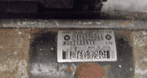 ROZRUSZNIK CHRYSLER VOYAGER IV 2.8 CRD M002T88971 04868860AA 2